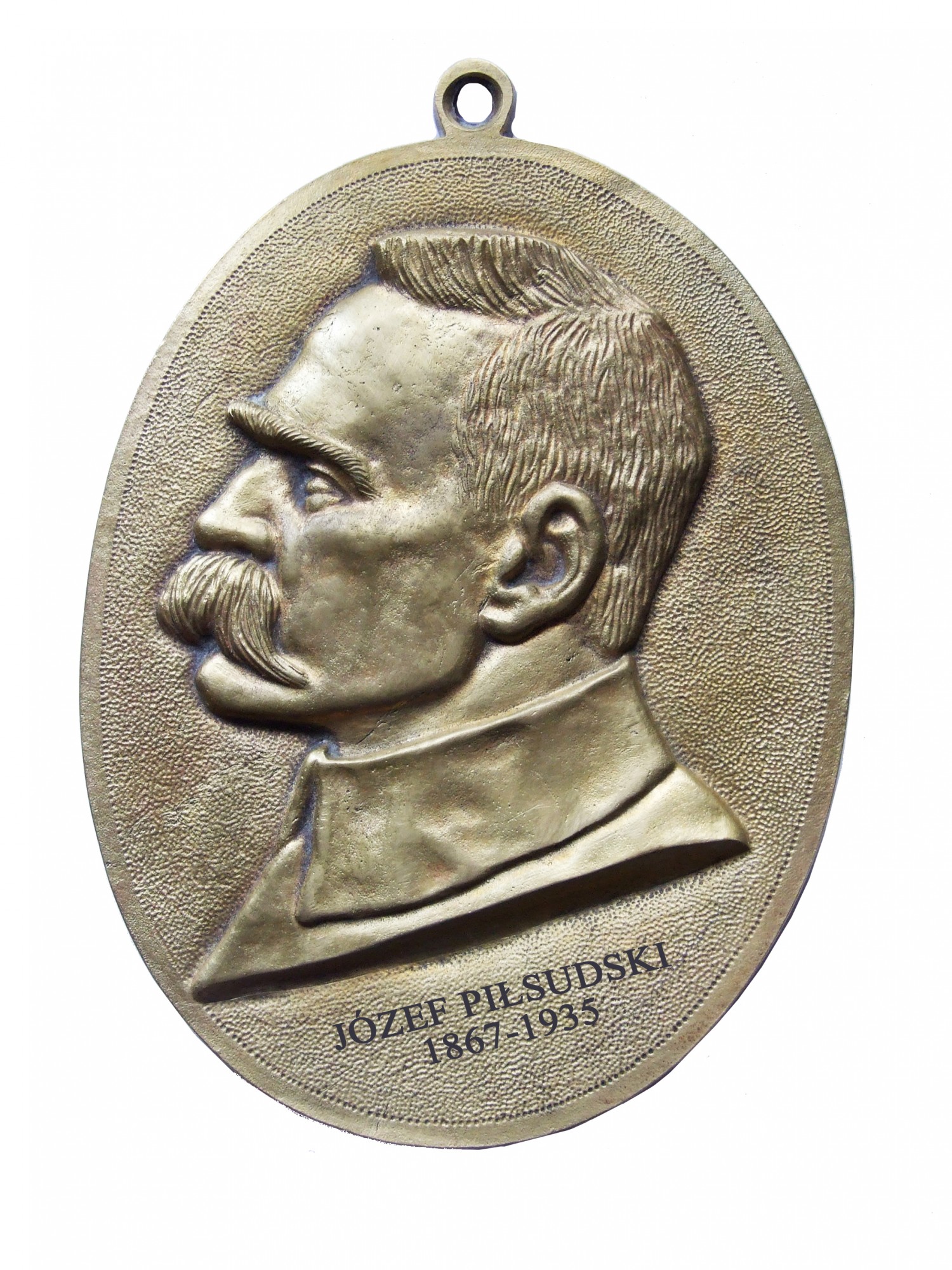 Medalion z Józefem Piłsudskim, 195x135 mm