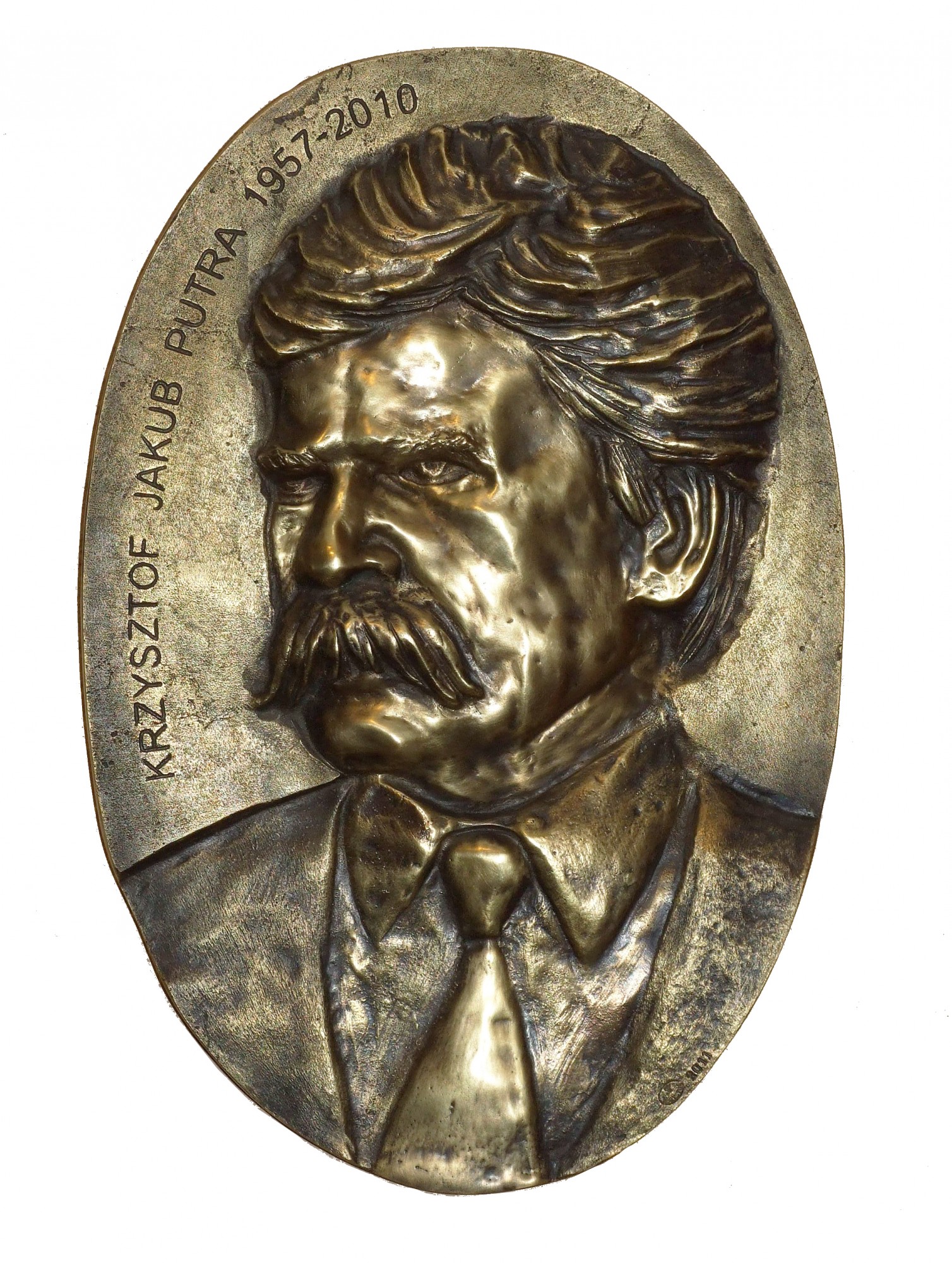Medalion z podobizną Krzysztofa Jakuba Putry, mosiądz